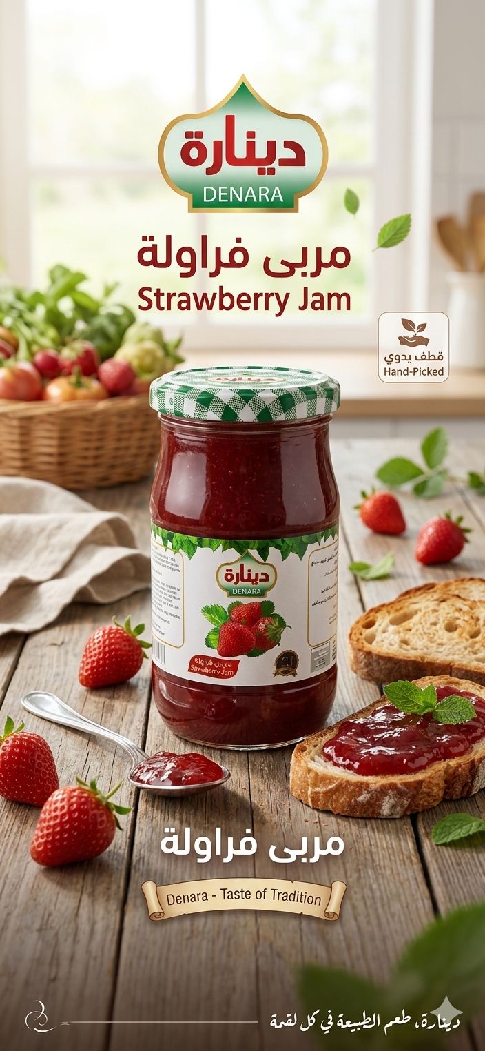 Dennara JAM - Strawberry  350 GM 12 pcs per ctn